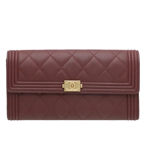 chanel le boy burgundy wallet|boys chanel flap bag.